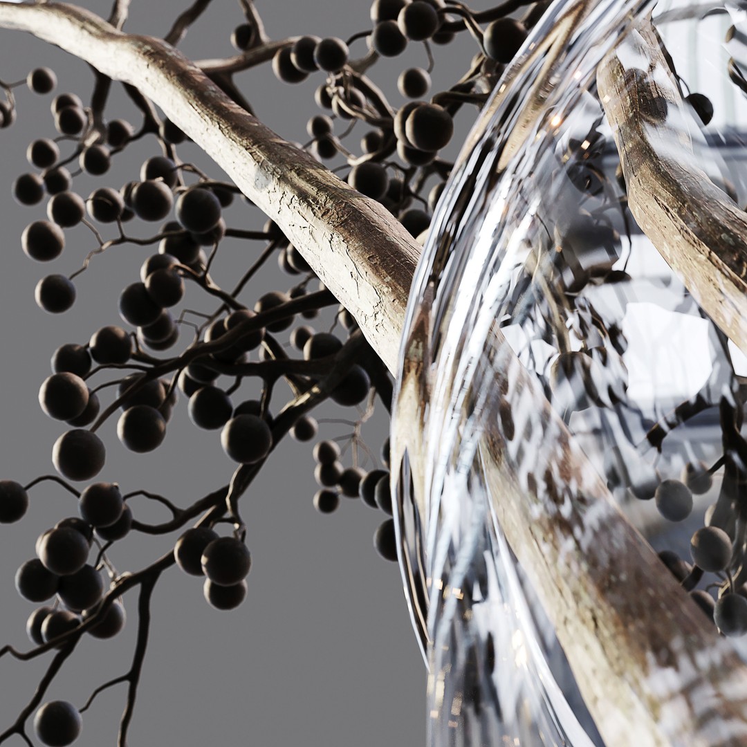 Luxury Flower Decor Set 3D Model – High Poly Interior Decoration, OBJ - View 6