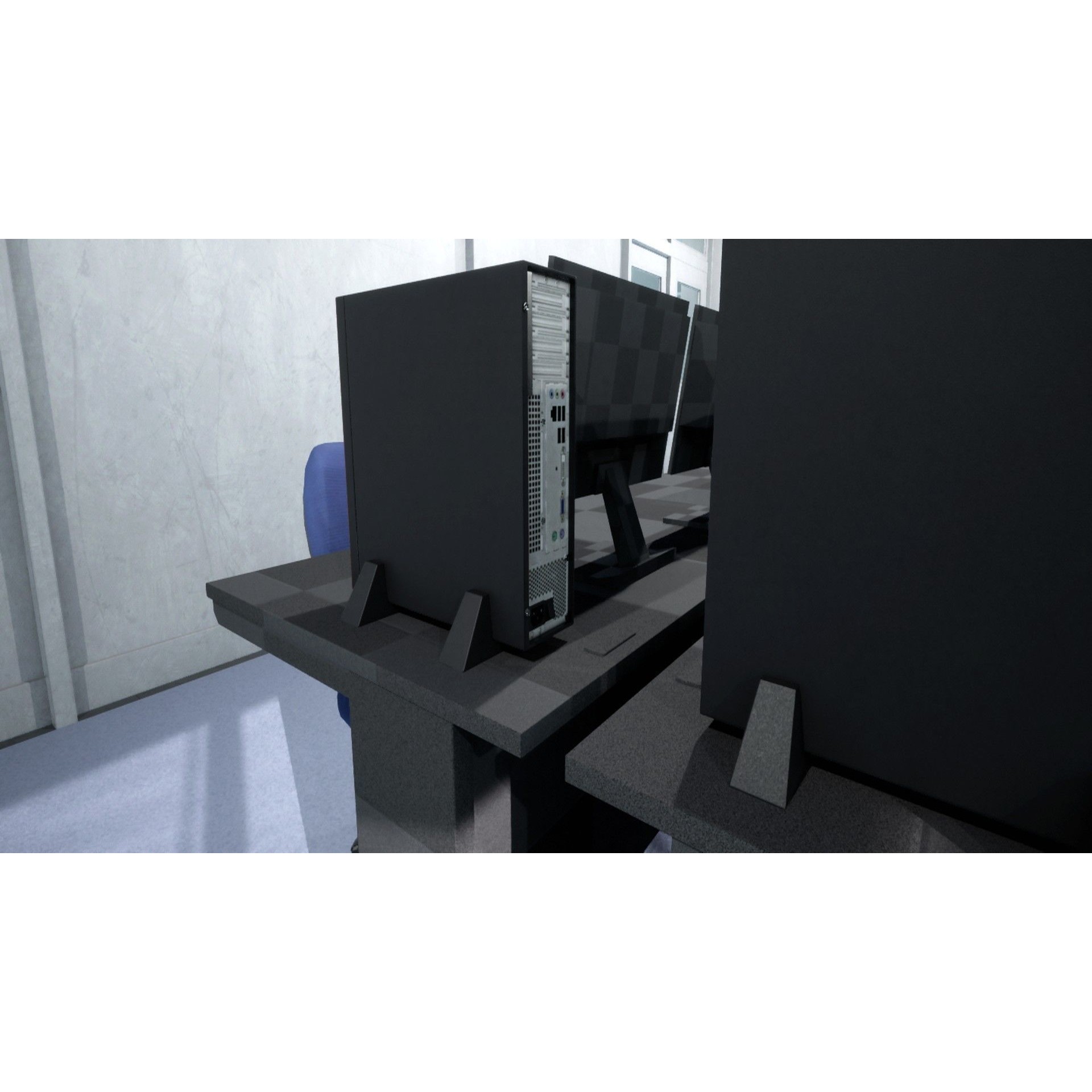 Japanese School Computer Classroom - Low-Poly Game-Ready 3D Model