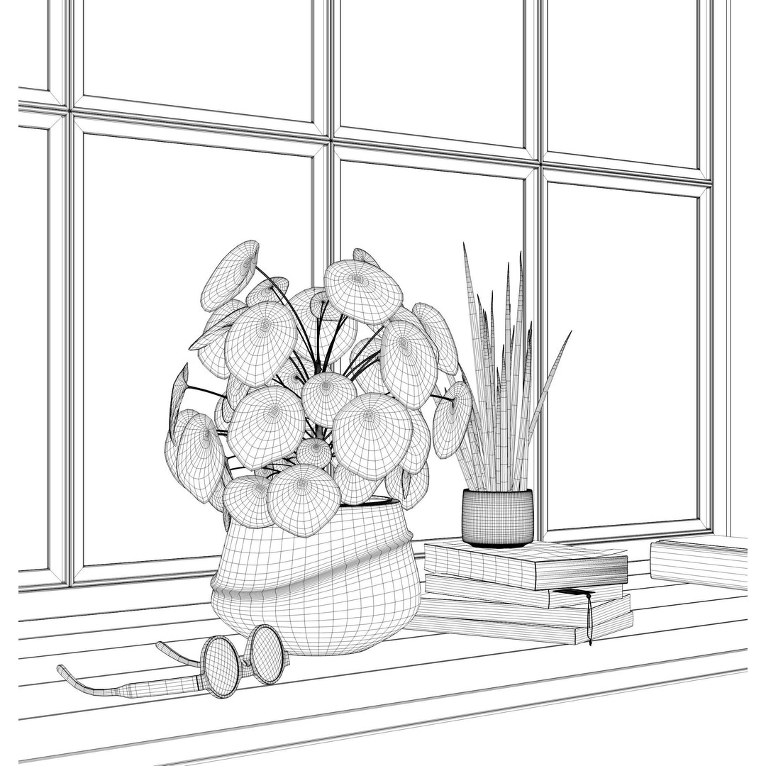 Indoor Plants 3D Model – Realistic Small Plant Scenes, C4D - View 19