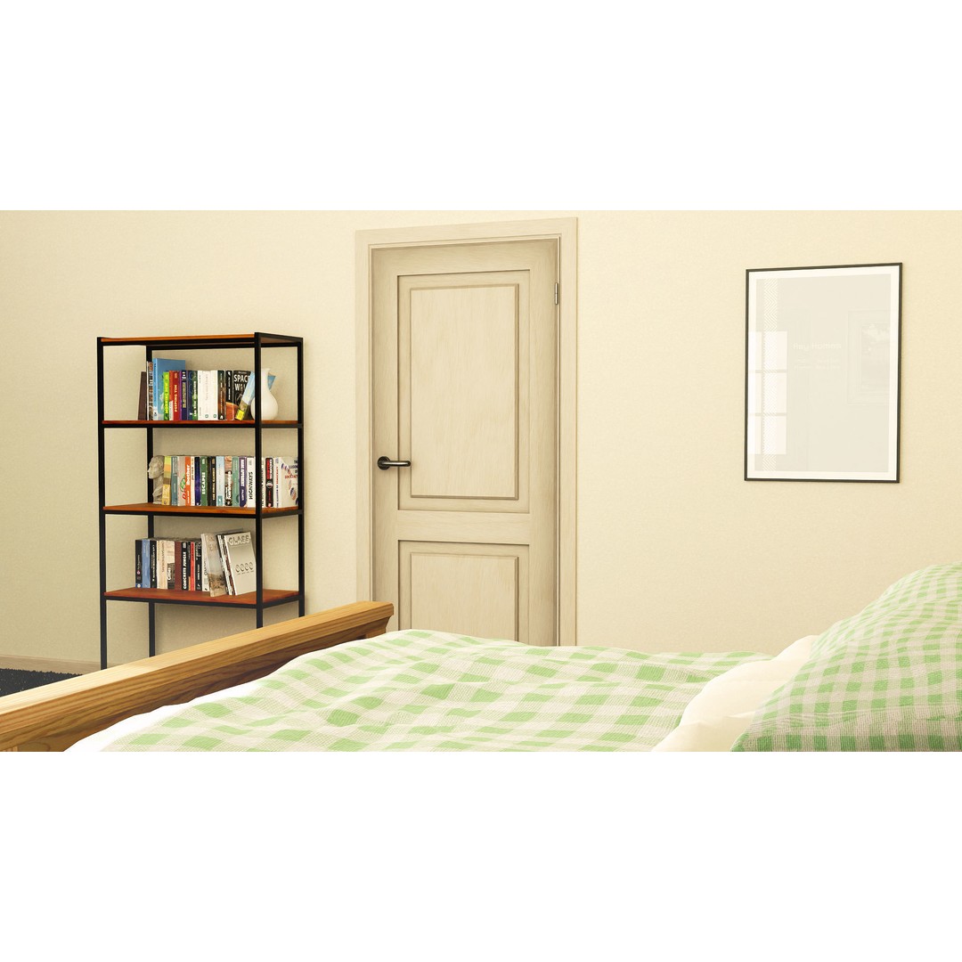 Light Bedroom Set 3D Model – Low Poly Game-Ready Interior Asset - View 5