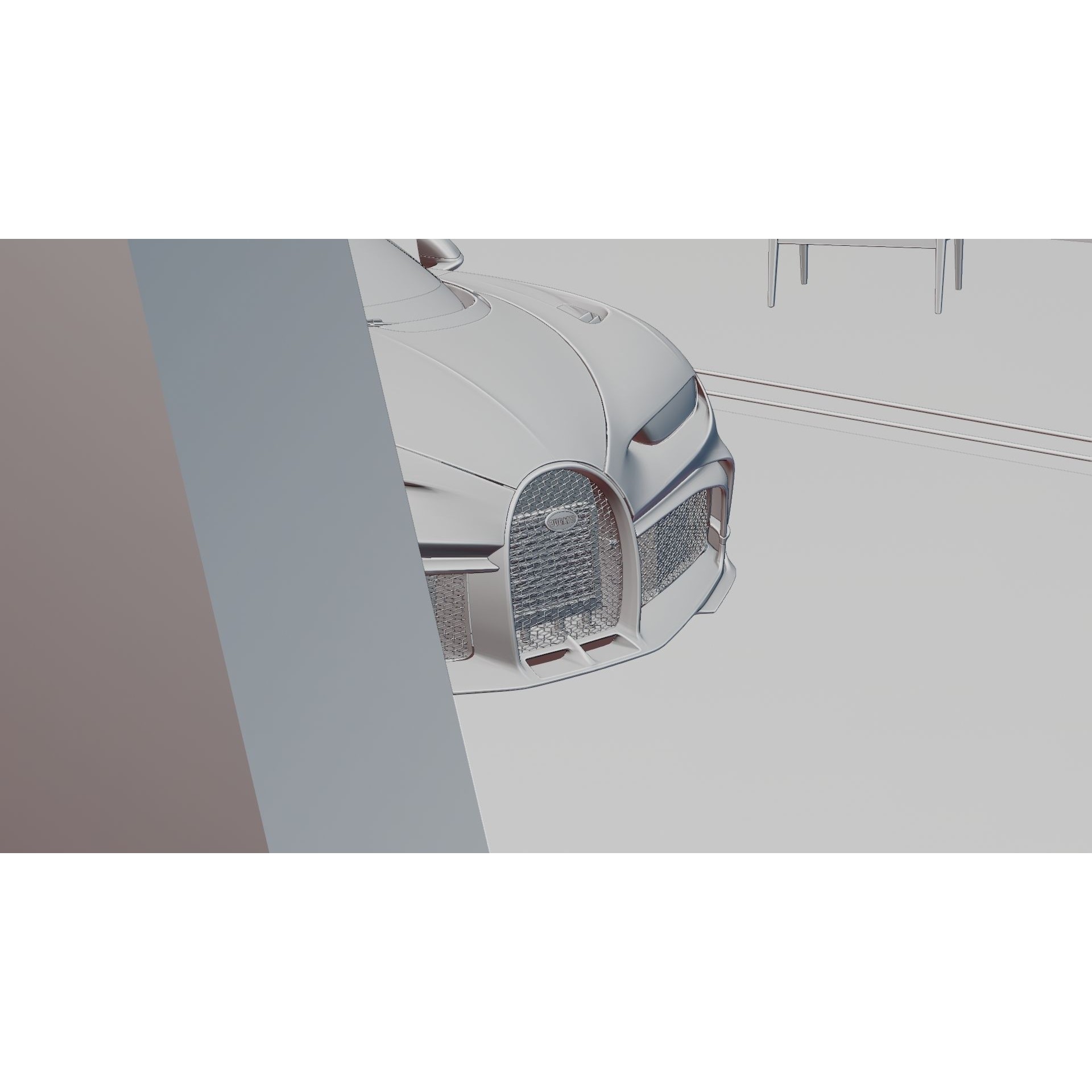 Automotive Studio Scene - Low-Poly Game-Ready 3D Model