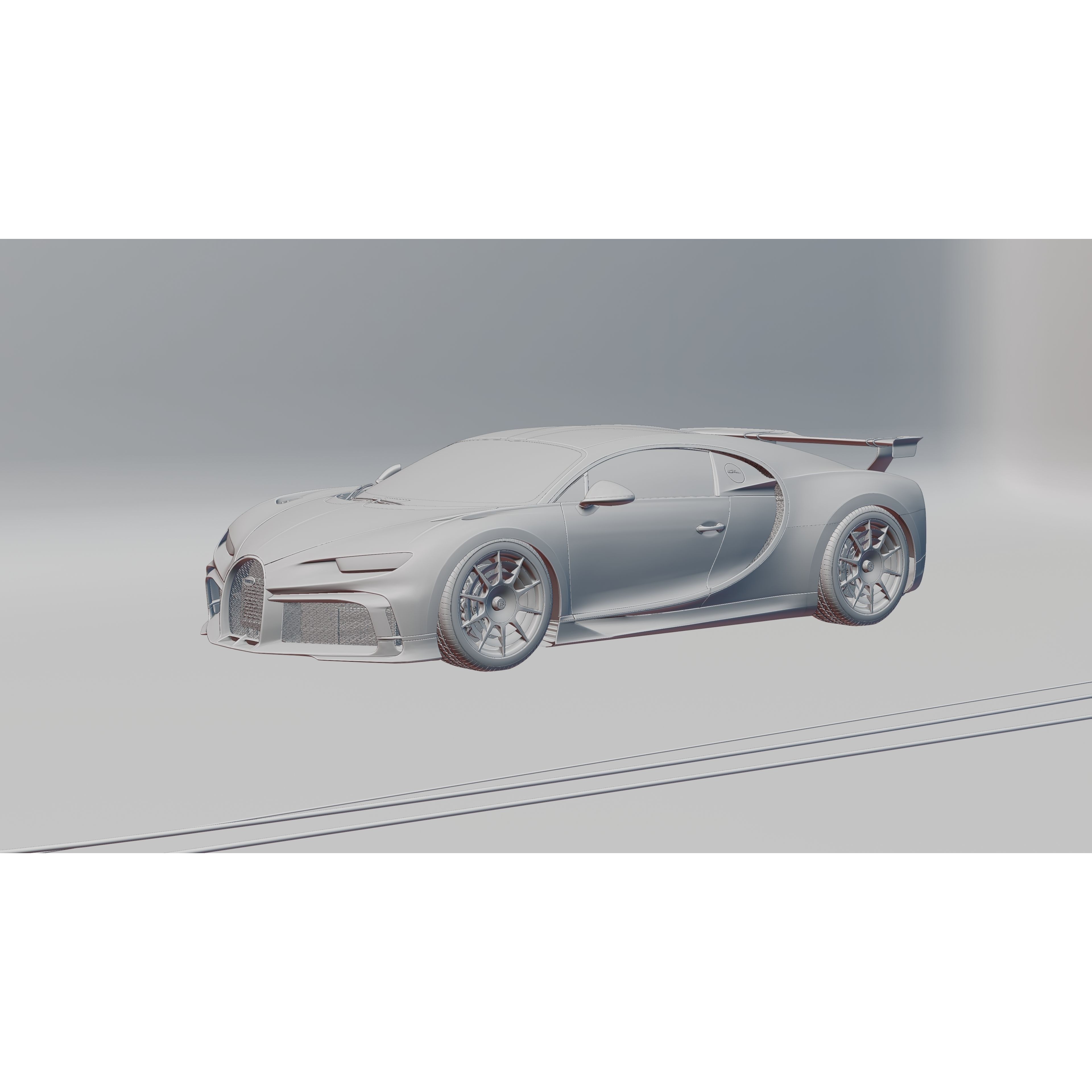 Automotive Studio Scene - Low-Poly Game-Ready 3D Model - View 5