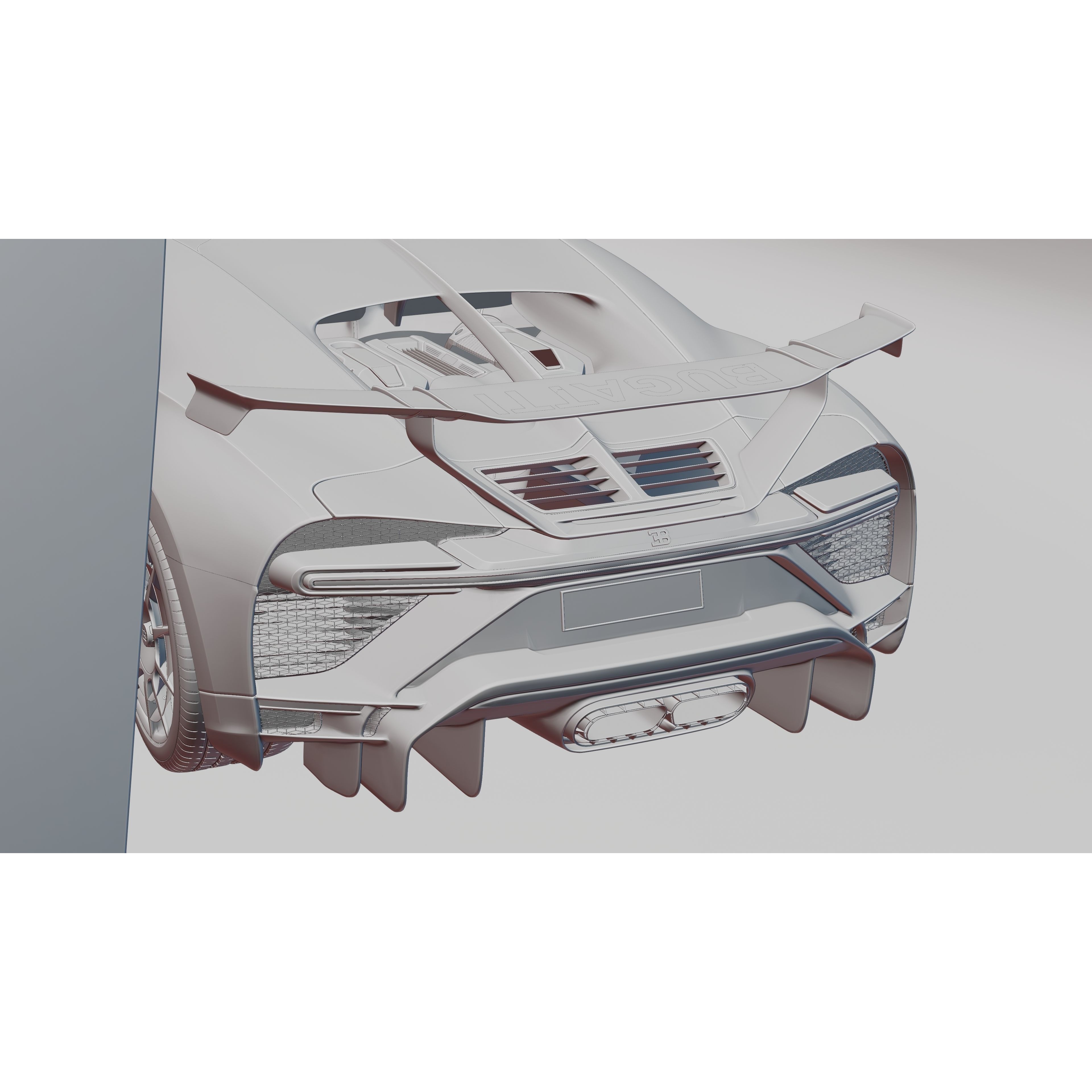 Automotive Studio Scene - Low-Poly Game-Ready 3D Model - View 9