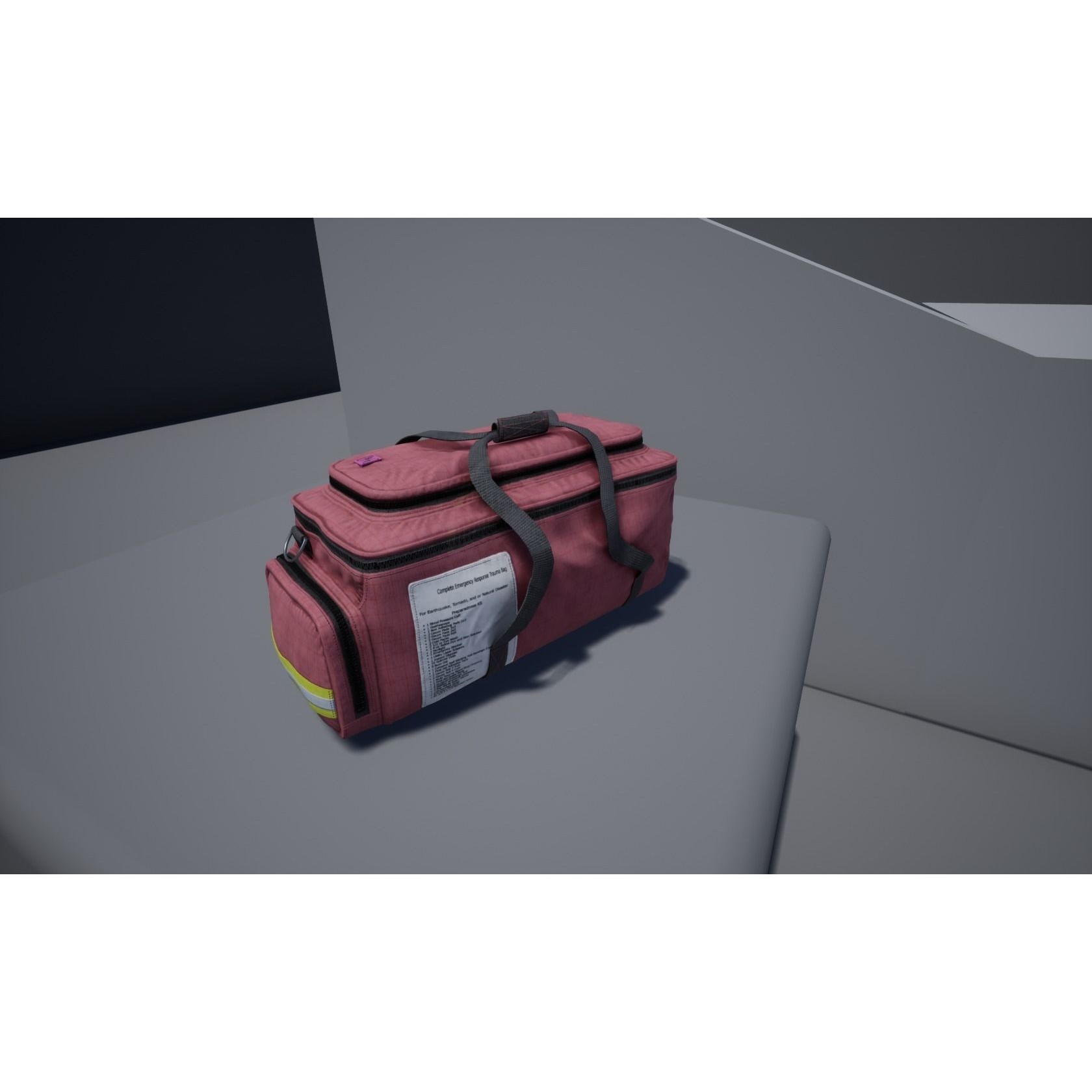 Medical Bag - Low-Poly Game-Ready 3D Model - View 10