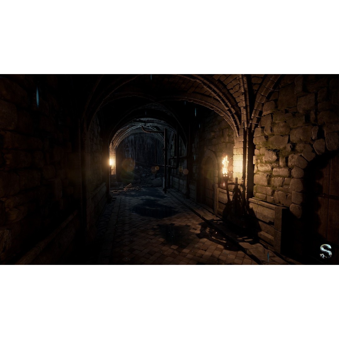 Fantasy Dungeon 3D Model – Low Poly Game Asset, PBR Textures - View 7