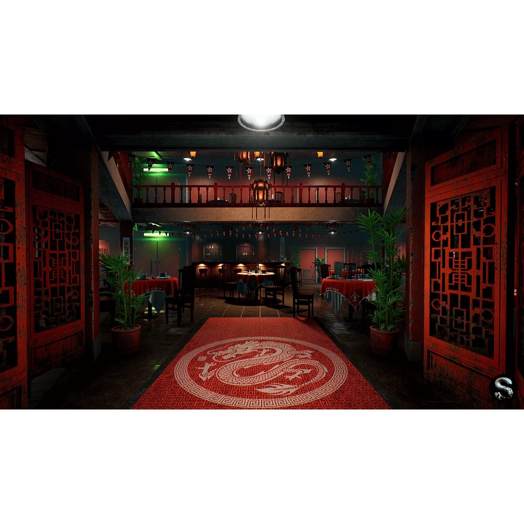 Asia Restaurant 3D Model – Low Poly Game Asset for Unreal Engine - View 2
