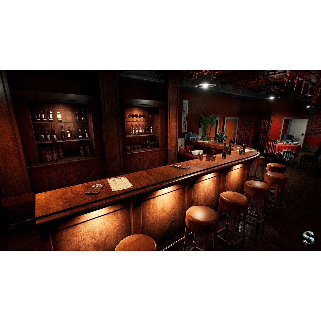 Asia Restaurant 3D Model – Low Poly Game Asset for Unreal Engine - View 9