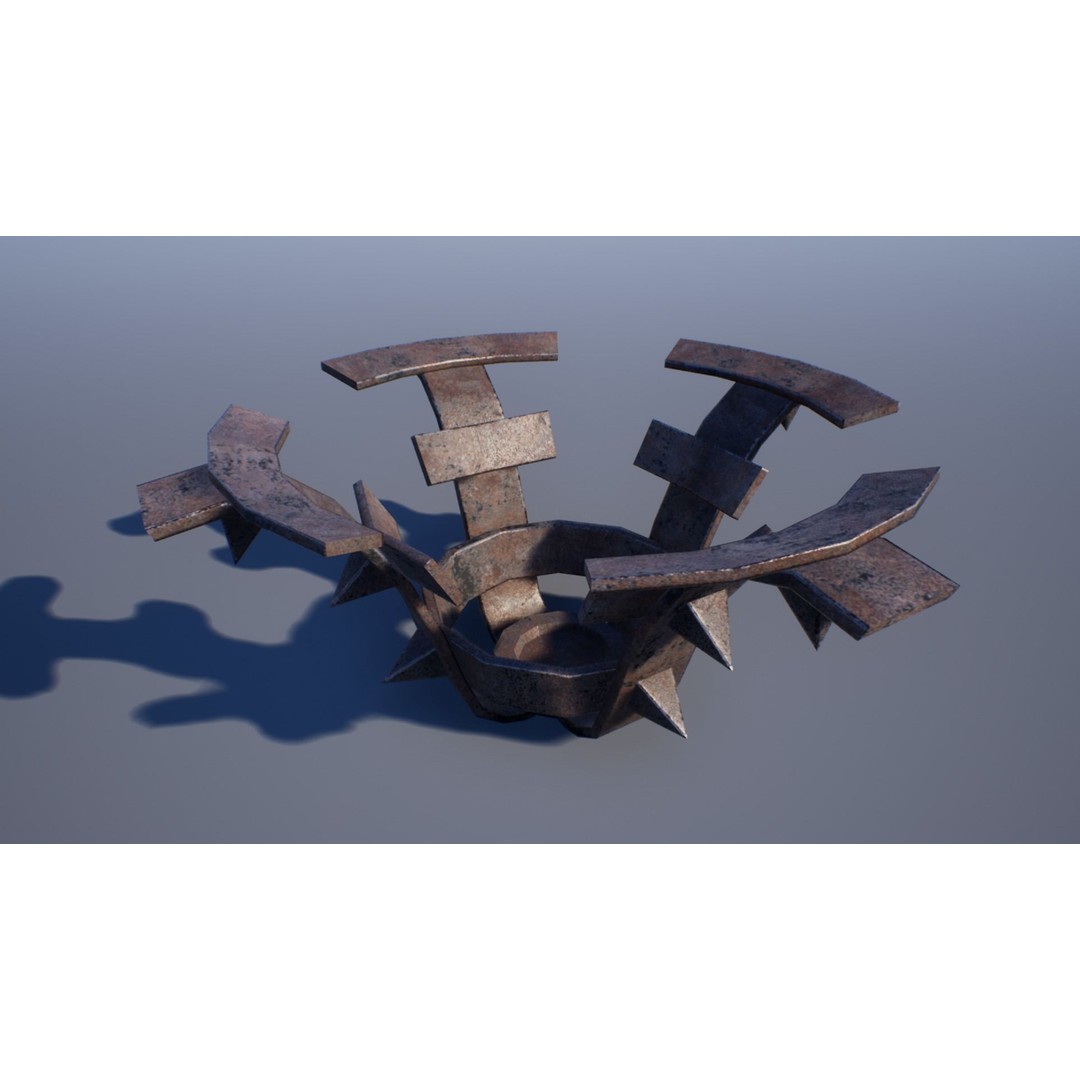 Bone Lamps and Chandeliers 3D Model – Low Poly Game Asset, FBX