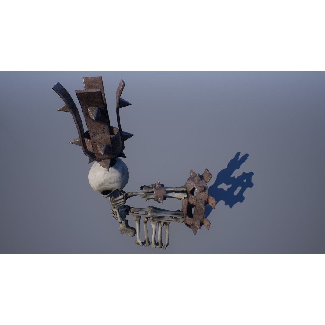 Bone Lamps and Chandeliers 3D Model – Low Poly Game Asset, FBX - View 11