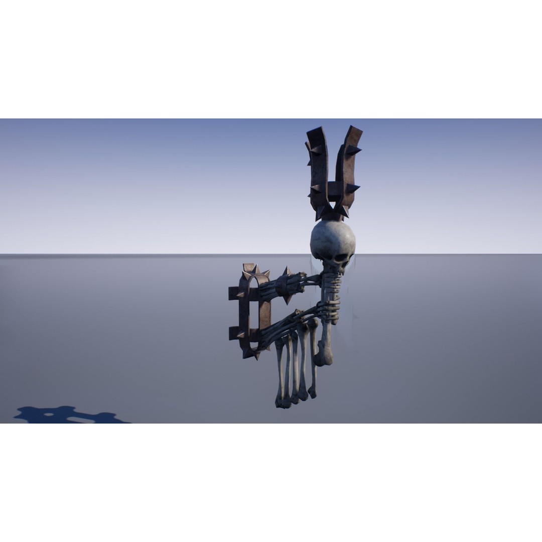 Bone Lamps and Chandeliers 3D Model – Low Poly Game Asset, FBX - View 12