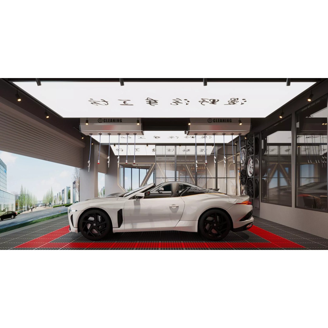 Auto Repair Shop 3D Model – High-End Automotive Service Scene, FBX - View 10