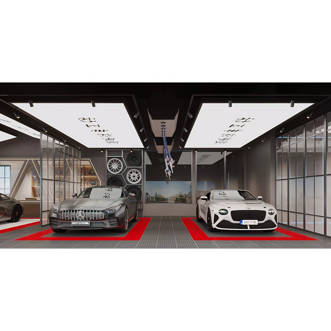 Auto Repair Shop 3D Model – High-End Automotive Service Scene, FBX - View 6