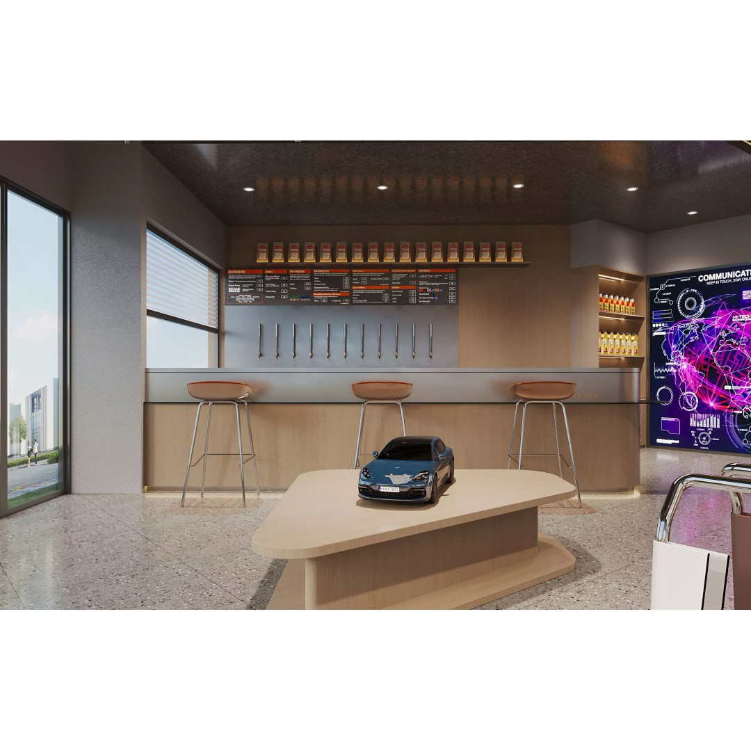 Auto Repair Shop 3D Model – High-End Automotive Service Scene, FBX - View 8