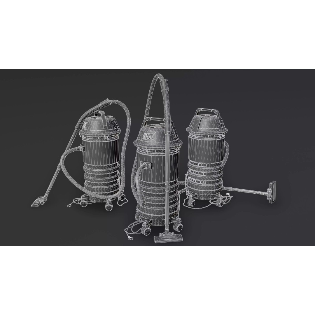 Vacuum Cleaner 3D Model – Low Poly PBR Model with 5 Skins, FBX - View 13