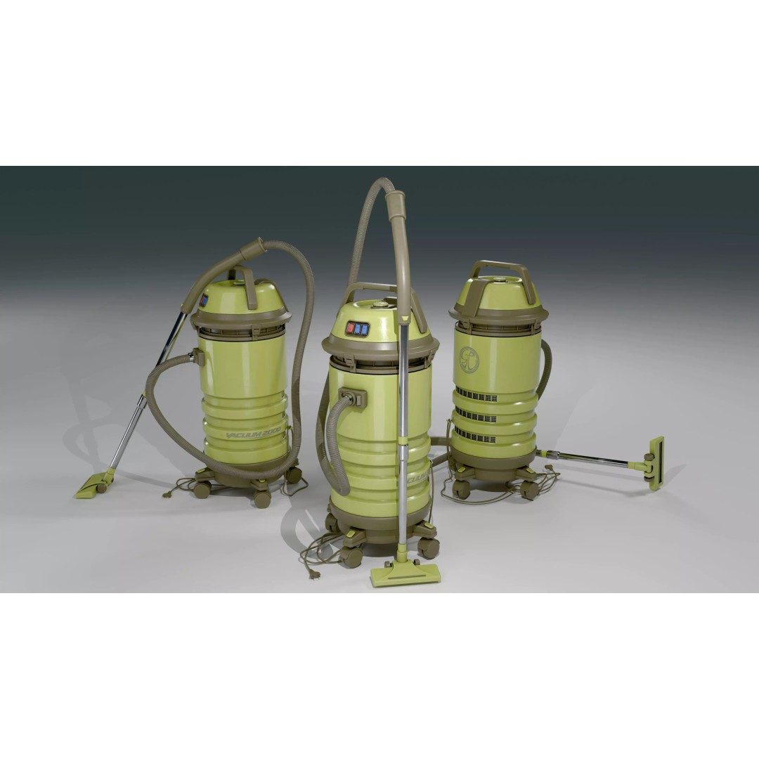Vacuum Cleaner 3D Model – Low Poly PBR Model with 5 Skins, FBX - View 5