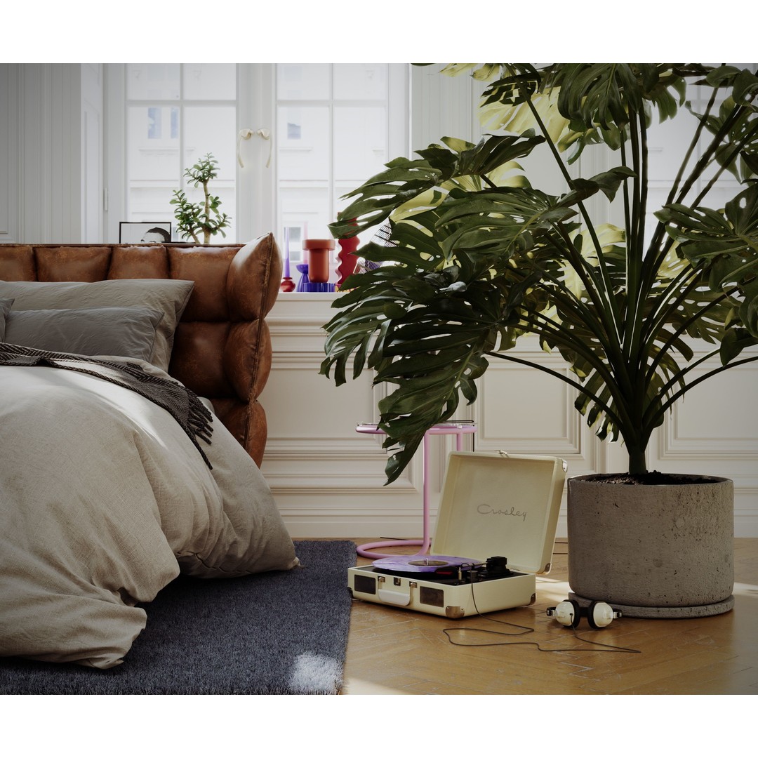 Artist House 3D Model – Interior Scene for Cinema 4D & Corona - View 7