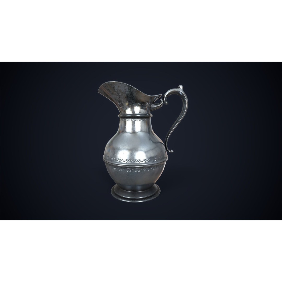 Vintage Metal Utensils 3D Model – Low Poly Game Ready Set for Unity & UE - View 12