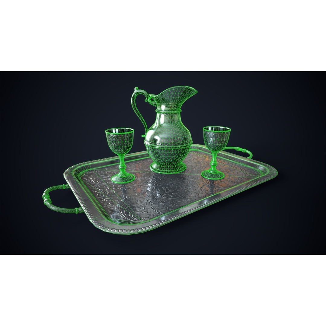 Vintage Metal Utensils 3D Model – Low Poly Game Ready Set for Unity & UE - View 5