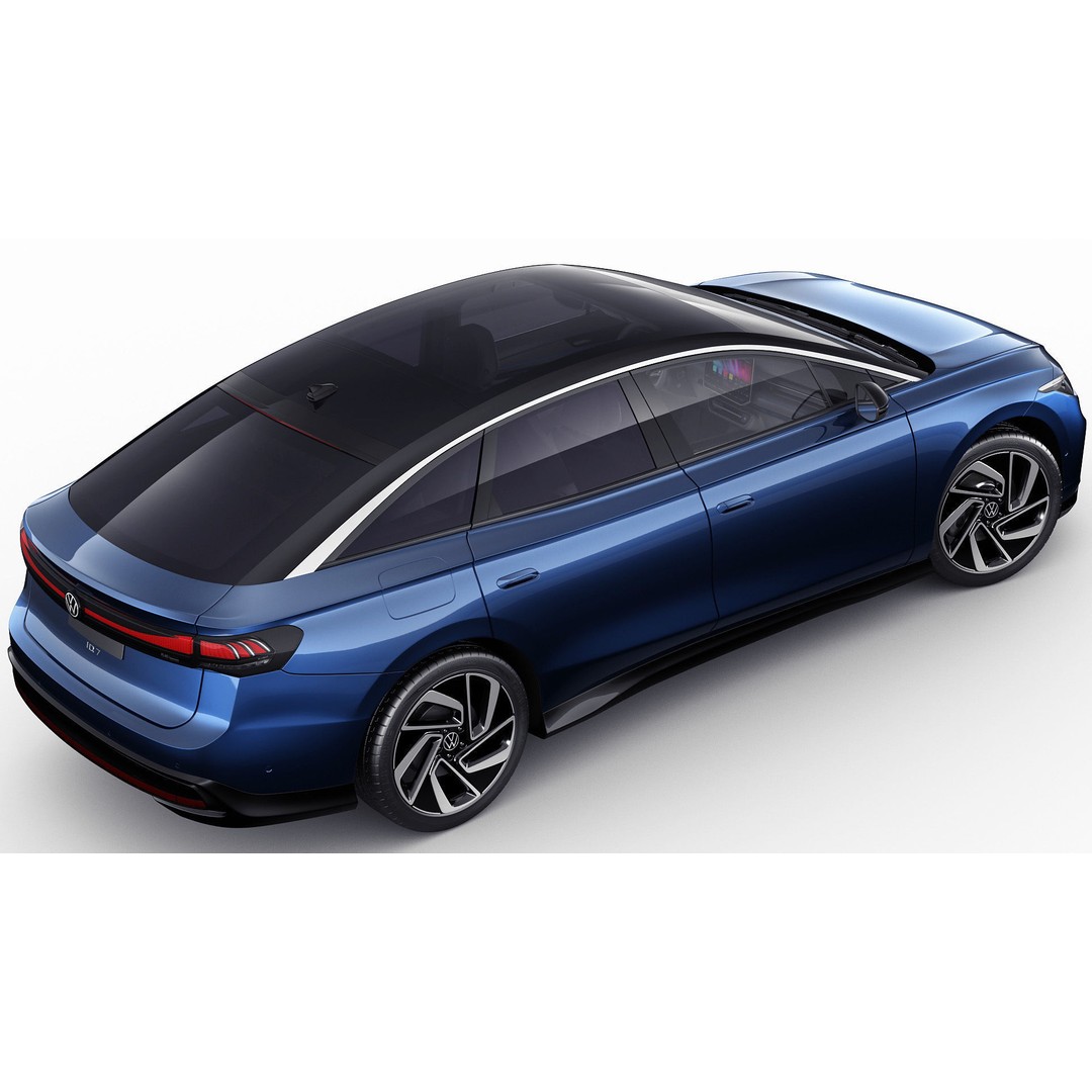 Volkswagen ID7 2024 3D Model – High Poly Car Asset, FBX, OBJ, Blender - View 14