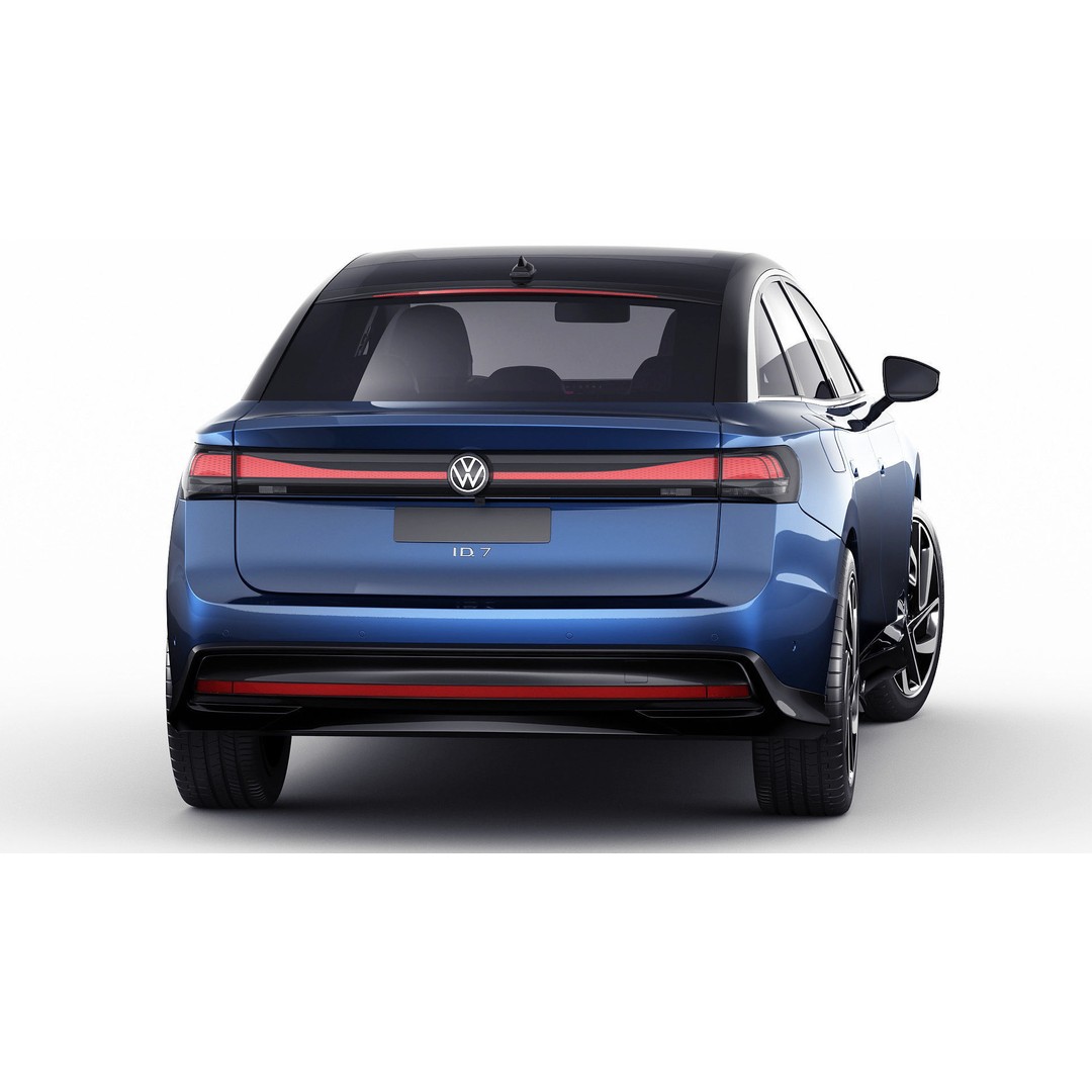 Volkswagen ID7 2024 3D Model – High Poly Car Asset, FBX, OBJ, Blender - View 20