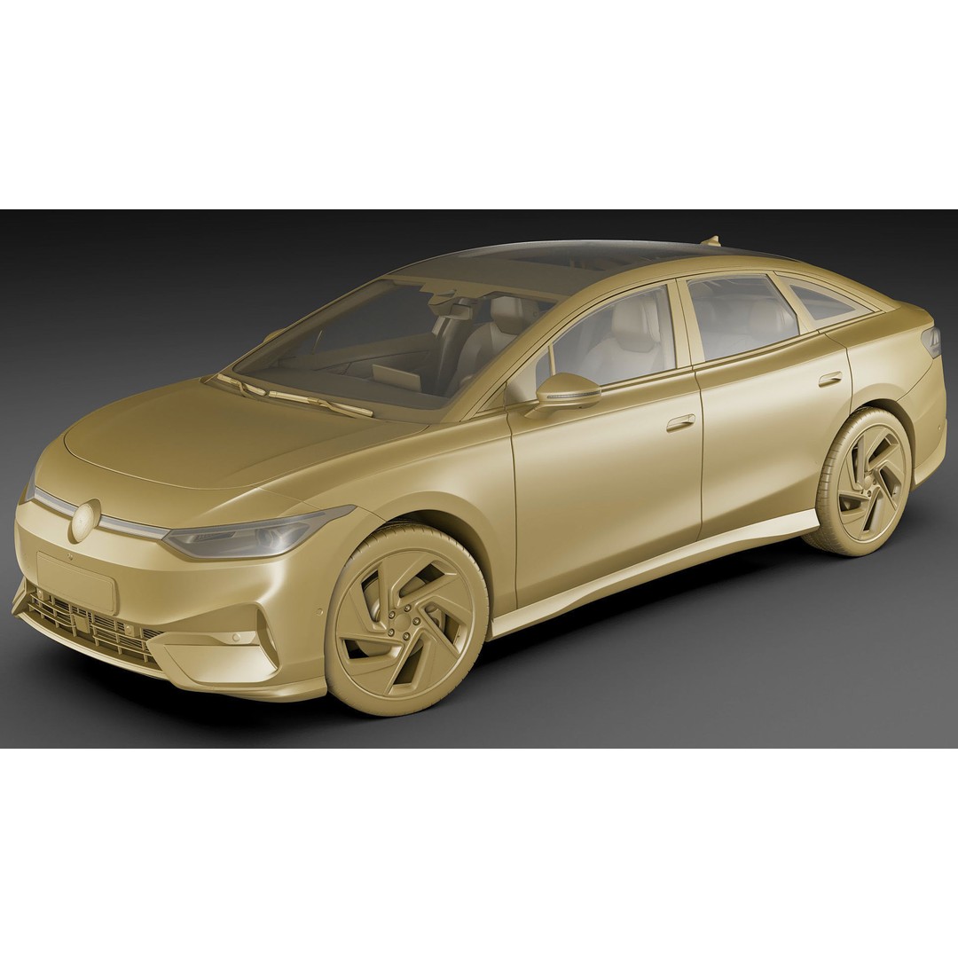 Volkswagen ID7 2024 3D Model – High Poly Car Asset, FBX, OBJ, Blender - View 31