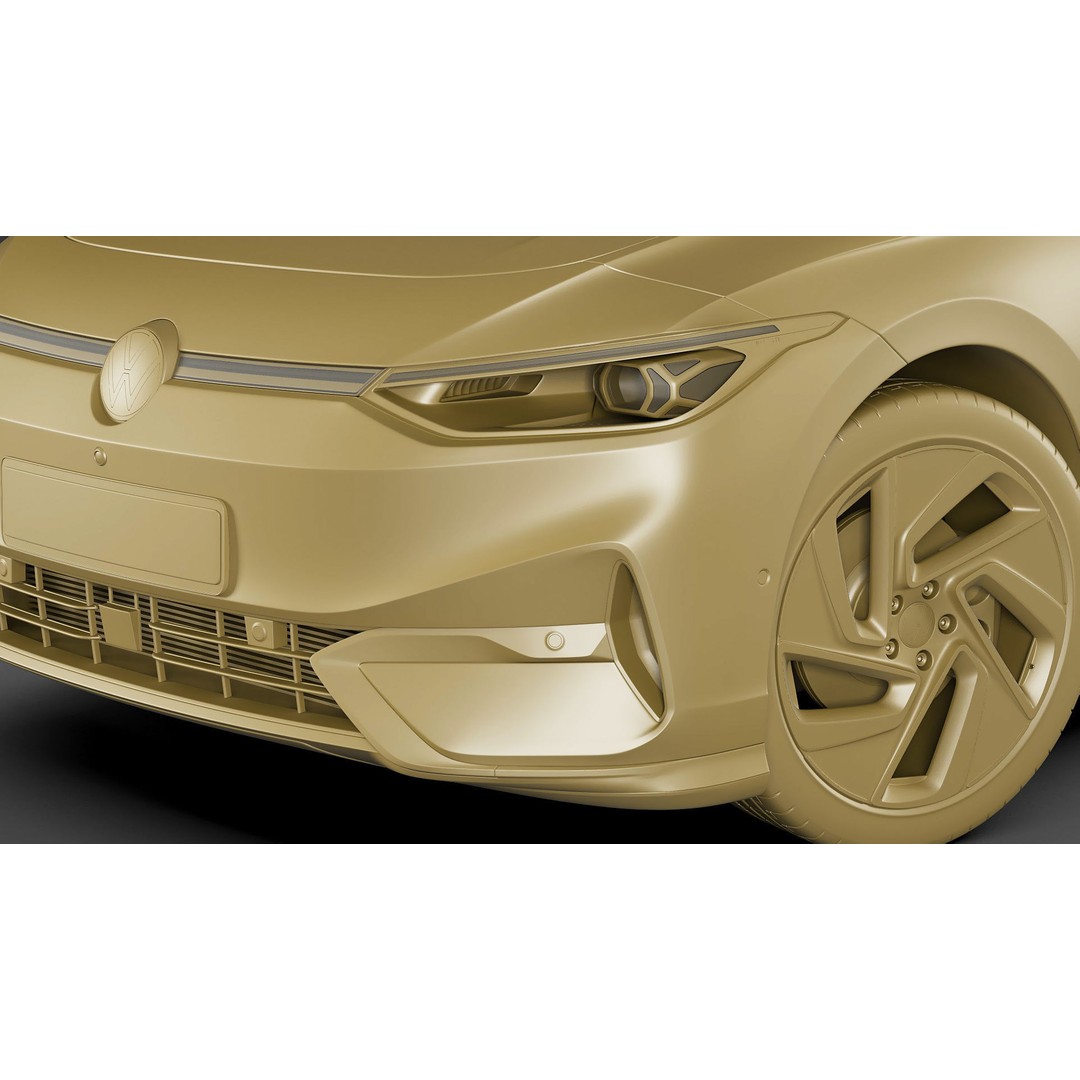 Volkswagen ID7 2024 3D Model – High Poly Car Asset, FBX, OBJ, Blender - View 33