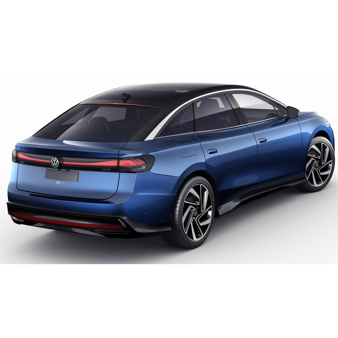 Volkswagen ID7 2024 3D Model – High Poly Car Asset, FBX, OBJ, Blender - View 5
