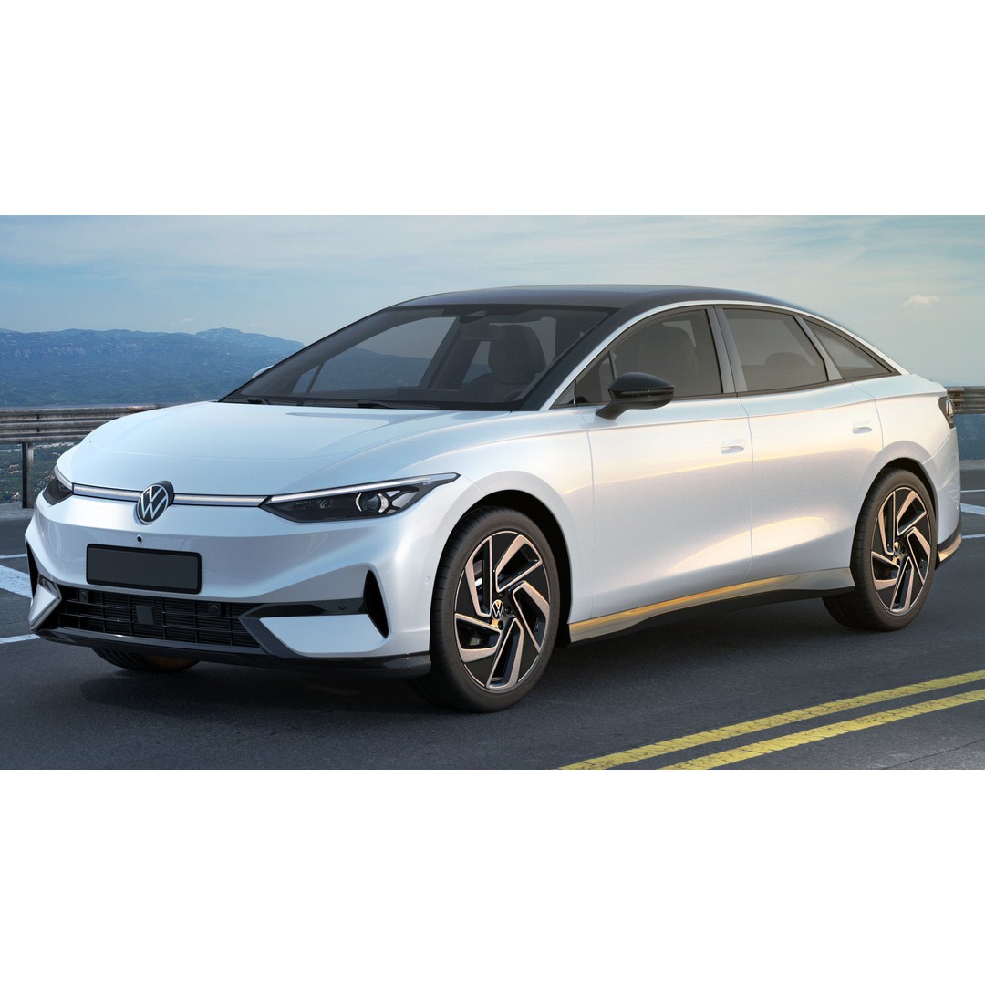 Volkswagen ID7 2024 3D Model – High Poly Car Asset, FBX, OBJ, Blender - View 6