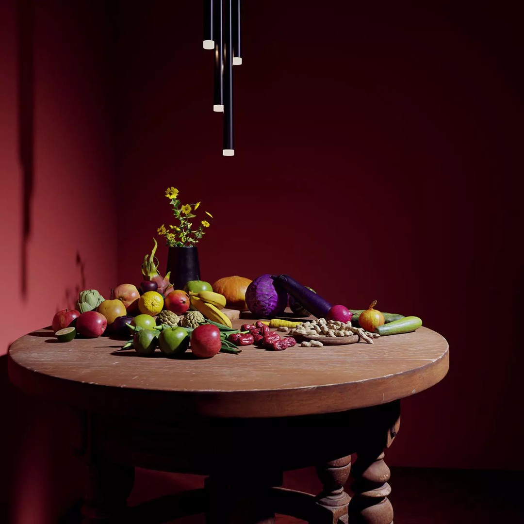 Fruit Food Collection 3D Model – High Poly Interior Assets, FBX - View 2