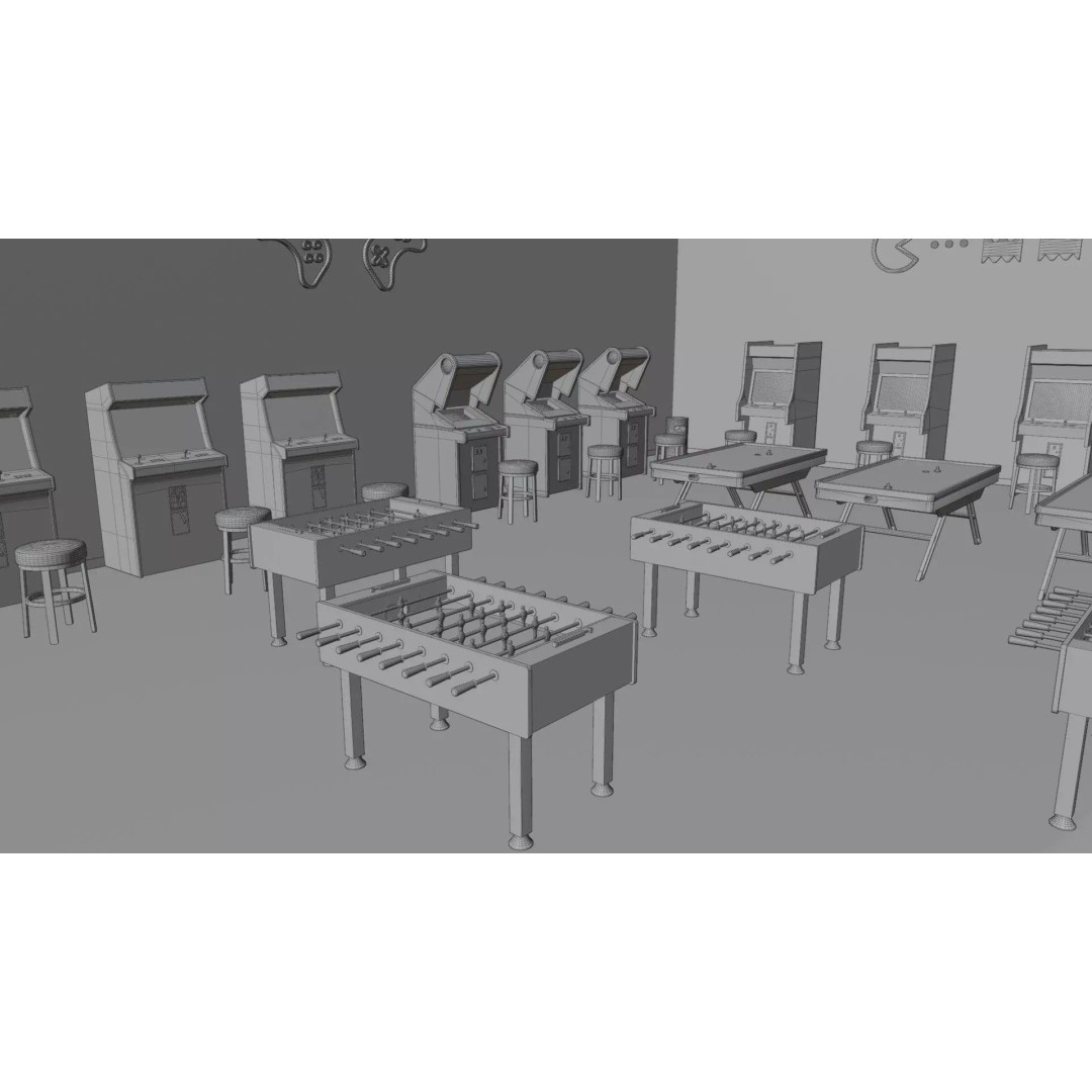 Bowling Alley 3D Model – High-Quality Blender Environment for Games - View 16