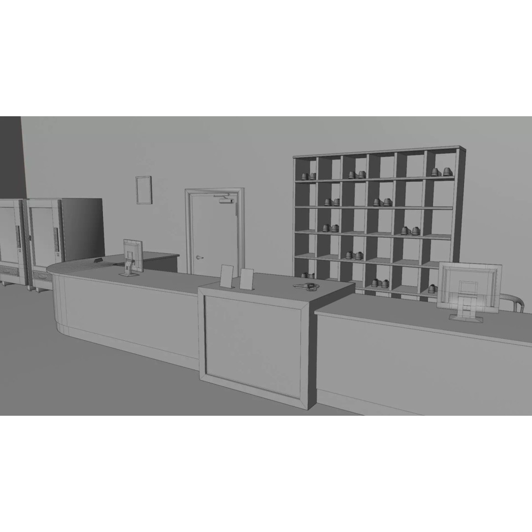 Bowling Alley 3D Model – High-Quality Blender Environment for Games - View 17