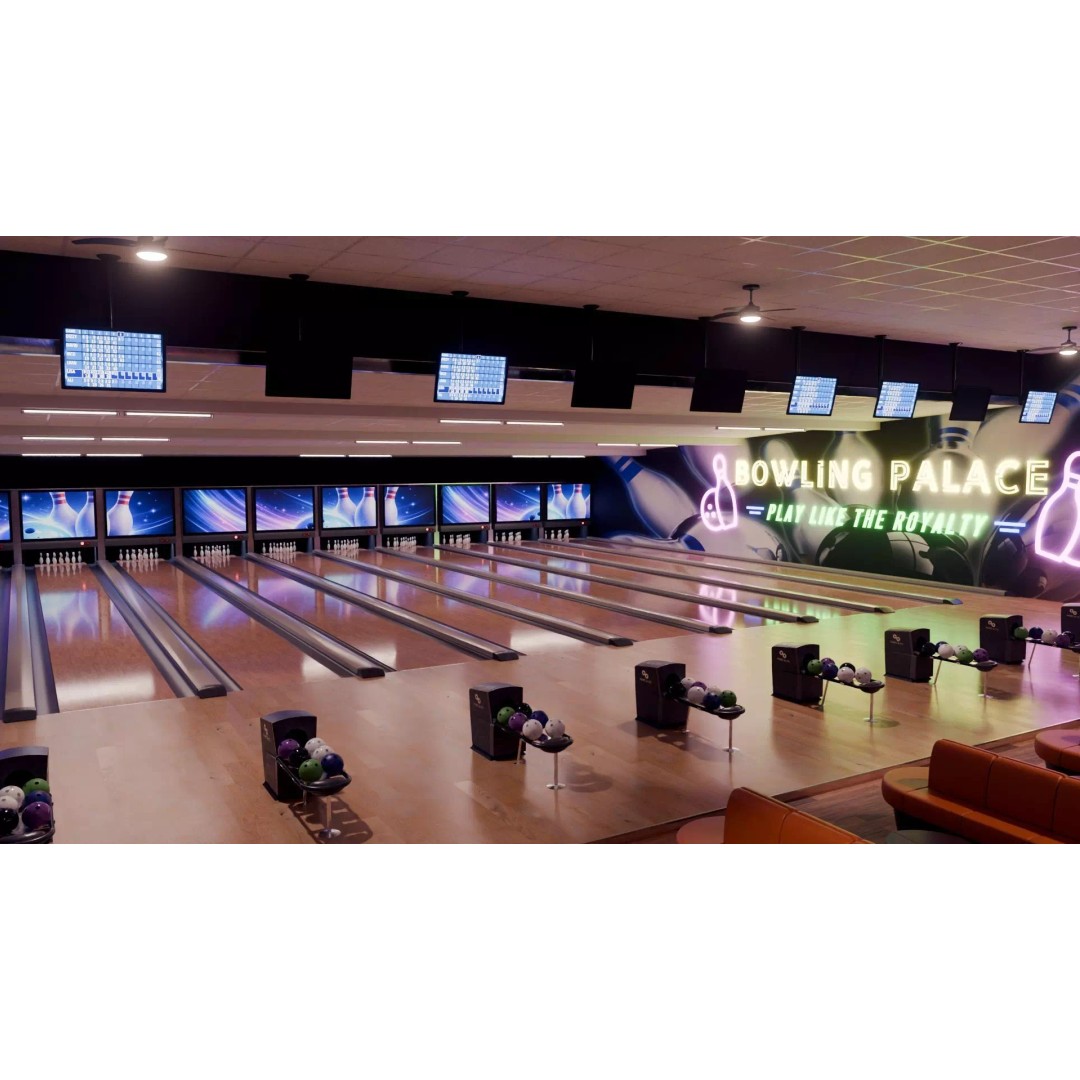 Bowling Alley 3D Model – High-Quality Blender Environment for Games - View 2