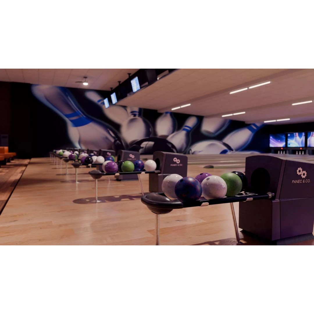 Bowling Alley 3D Model – High-Quality Blender Environment for Games - View 4