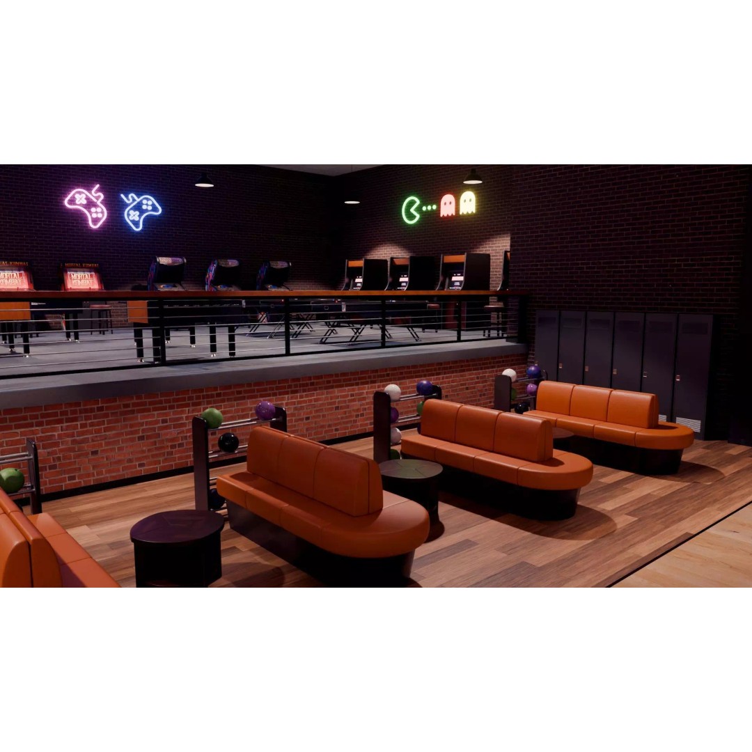 Bowling Alley 3D Model – High-Quality Blender Environment for Games - View 6