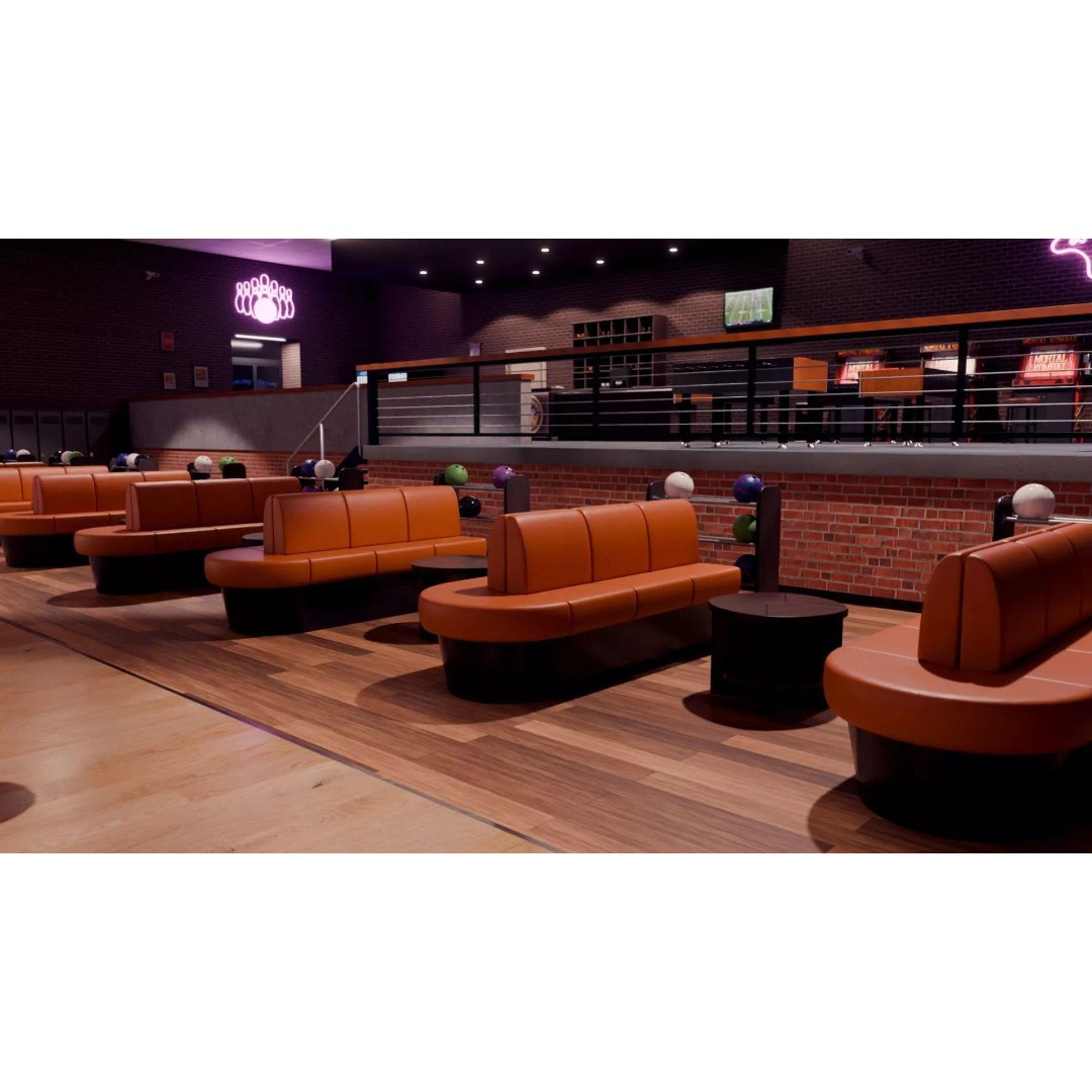 Bowling Alley 3D Model – High-Quality Blender Environment for Games - View 7