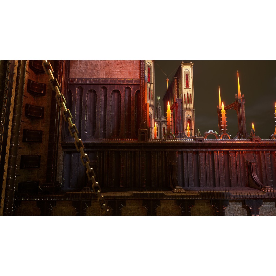 Chambers Of Pain 3D Model – Low Poly Architectural Dungeon Asset, FBX - View 11