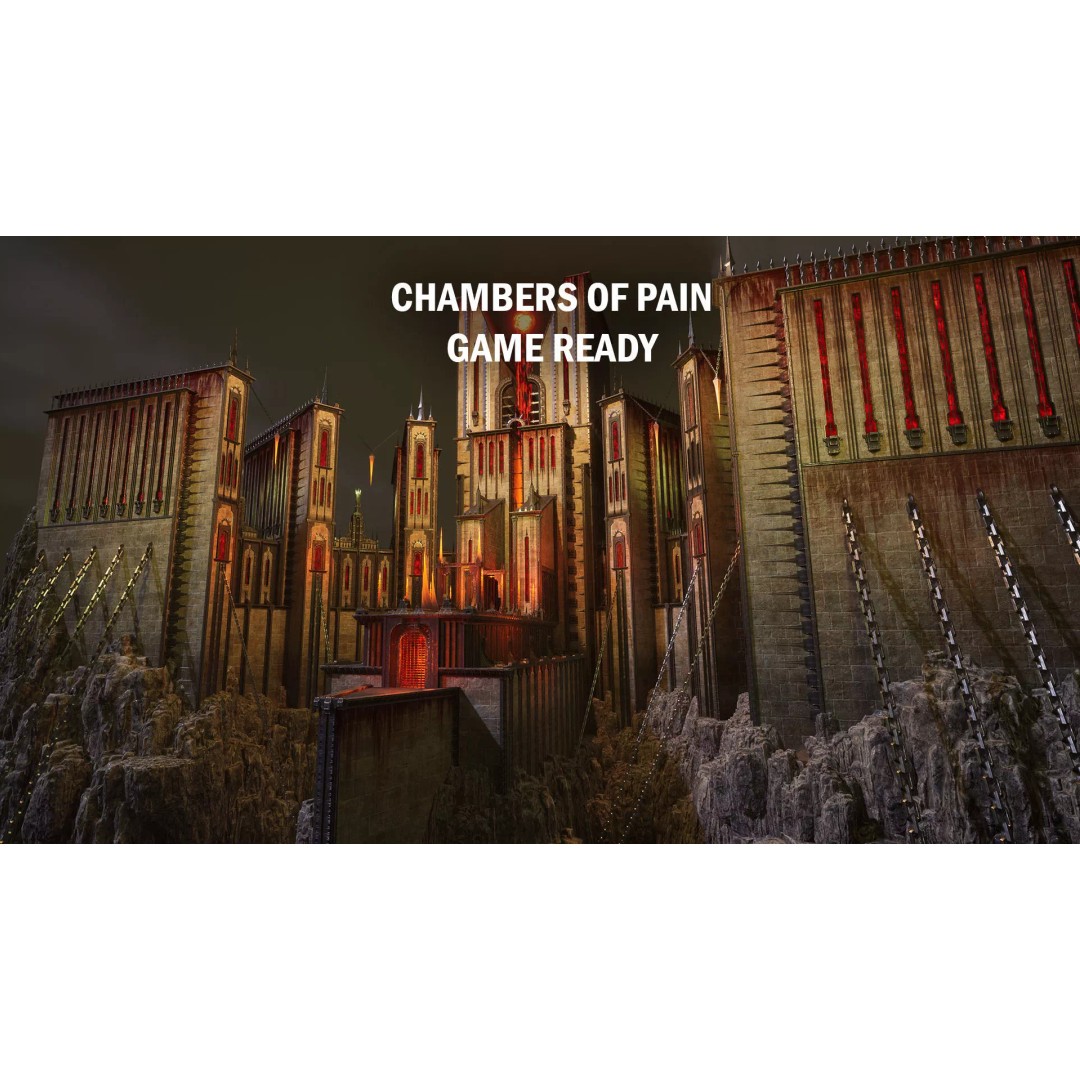 Chambers Of Pain 3D Model – Low Poly Architectural Dungeon Asset, FBX - View 2