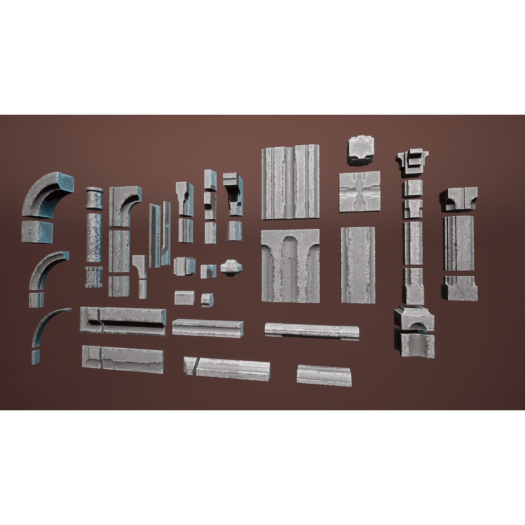 Chambers Of Pain 3D Model – Low Poly Architectural Dungeon Asset, FBX - View 3