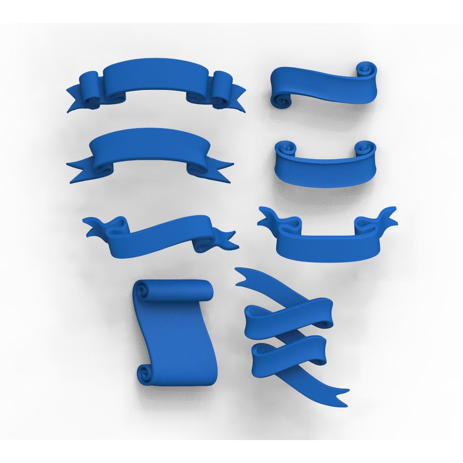 Ribbons 3D Model – Realistic Decorative Bow for Gifts, STL/OBJ - View 16