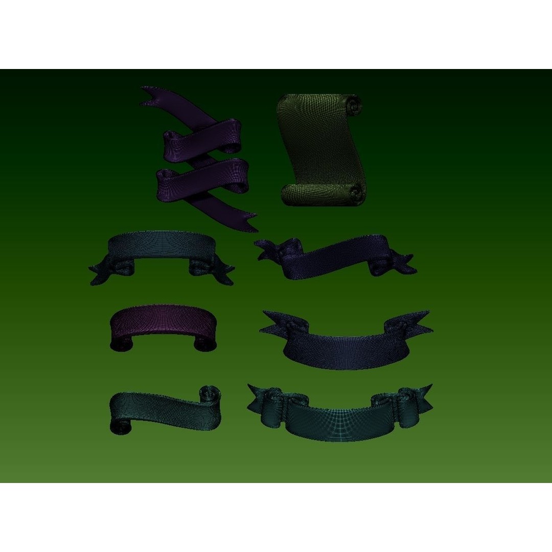 Ribbons 3D Model – Realistic Decorative Bow for Gifts, STL/OBJ - View 18