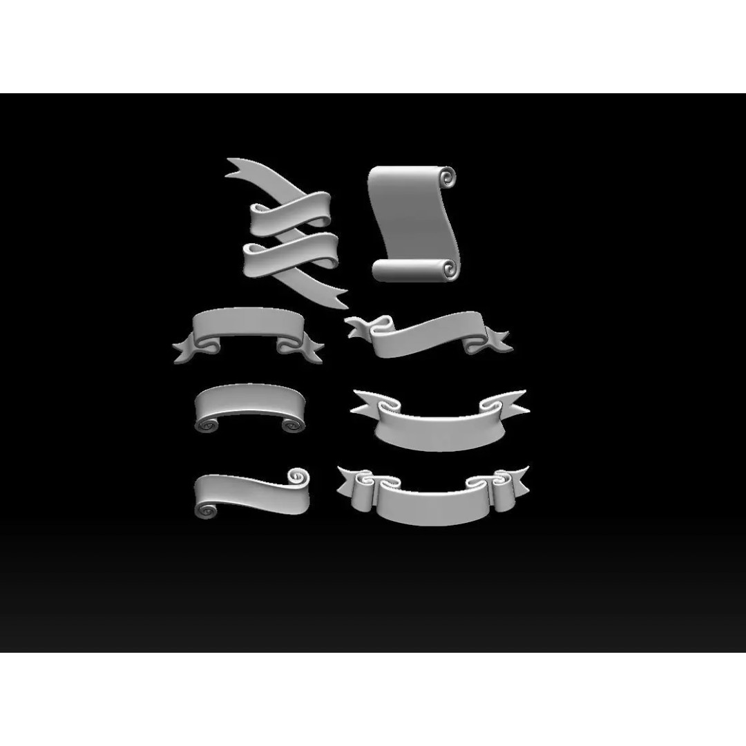 Ribbons 3D Model – Realistic Decorative Bow for Gifts, STL/OBJ - View 2