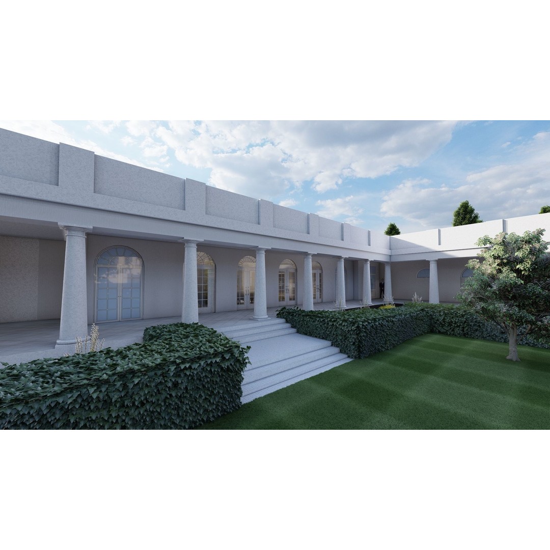 The White House 3D Model – Detailed Architectural Asset, Lumion Ready - View 23
