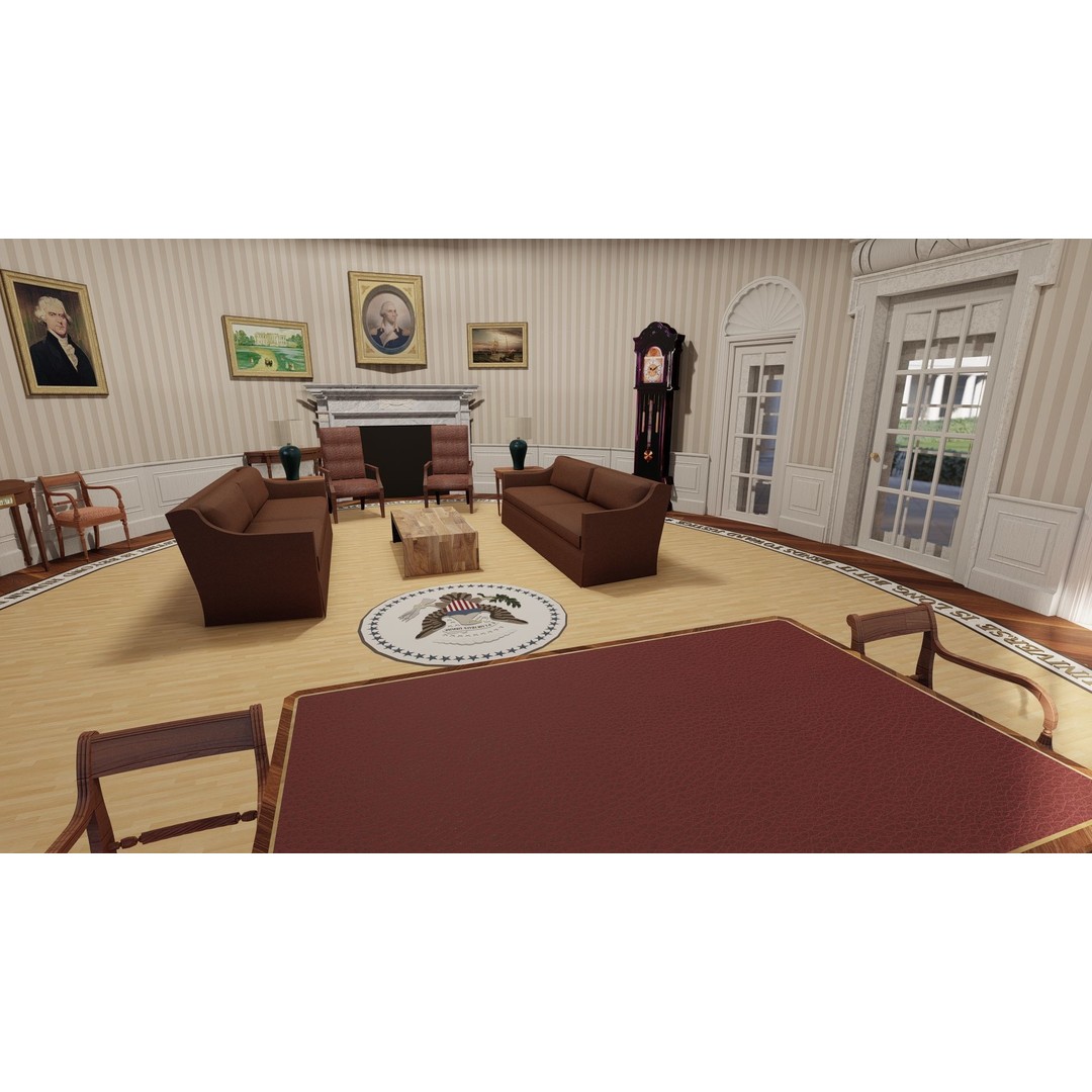 The White House 3D Model – Detailed Architectural Asset, Lumion Ready - View 28