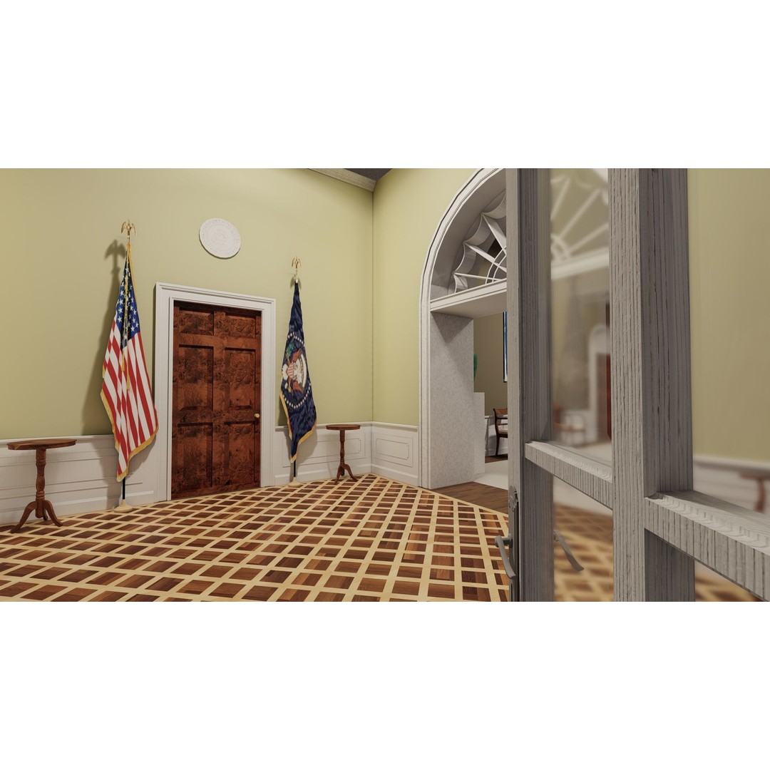 The White House 3D Model – Detailed Architectural Asset, Lumion Ready - View 29