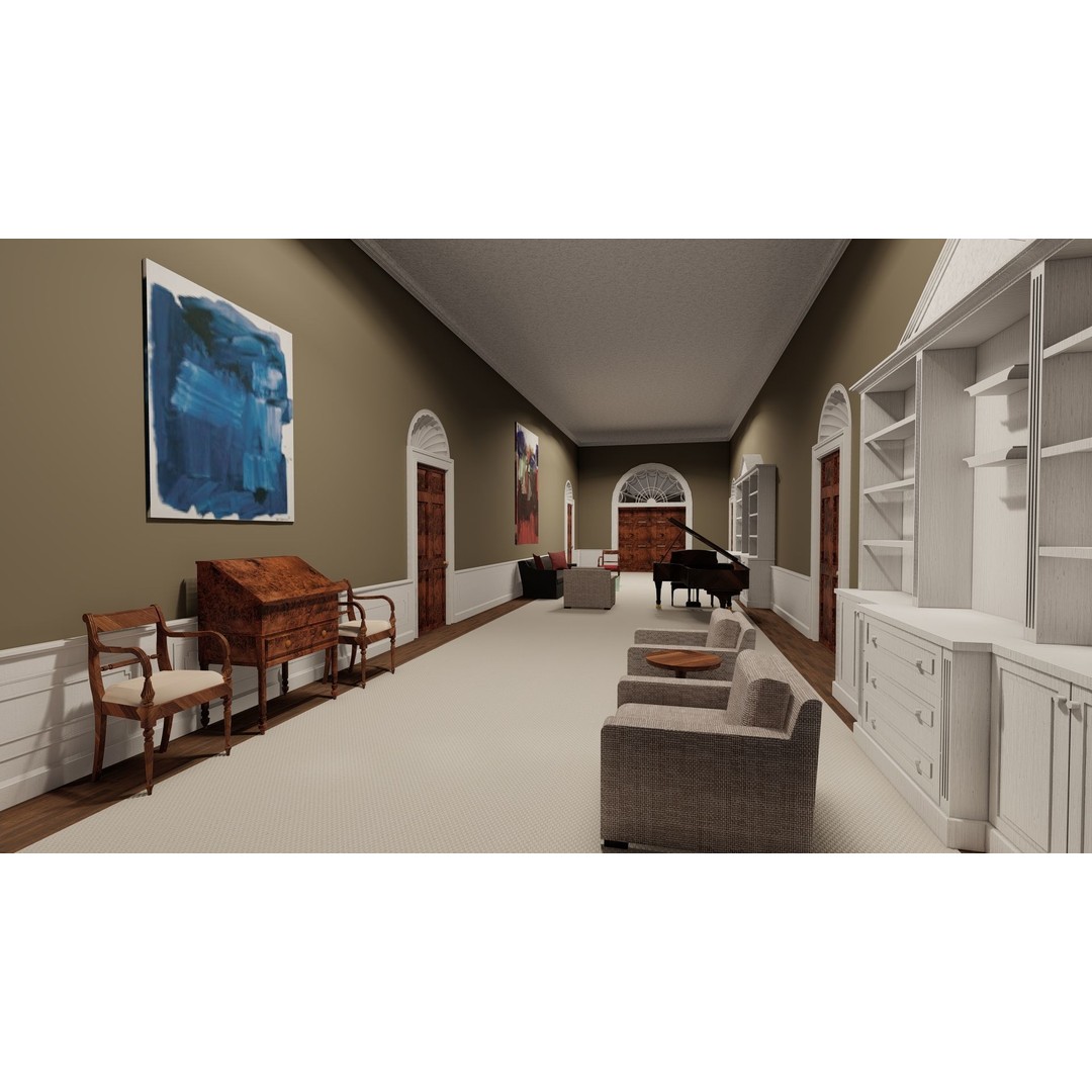 The White House 3D Model – Detailed Architectural Asset, Lumion Ready - View 30
