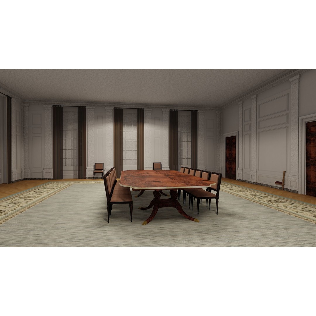 The White House 3D Model – Detailed Architectural Asset, Lumion Ready - View 32