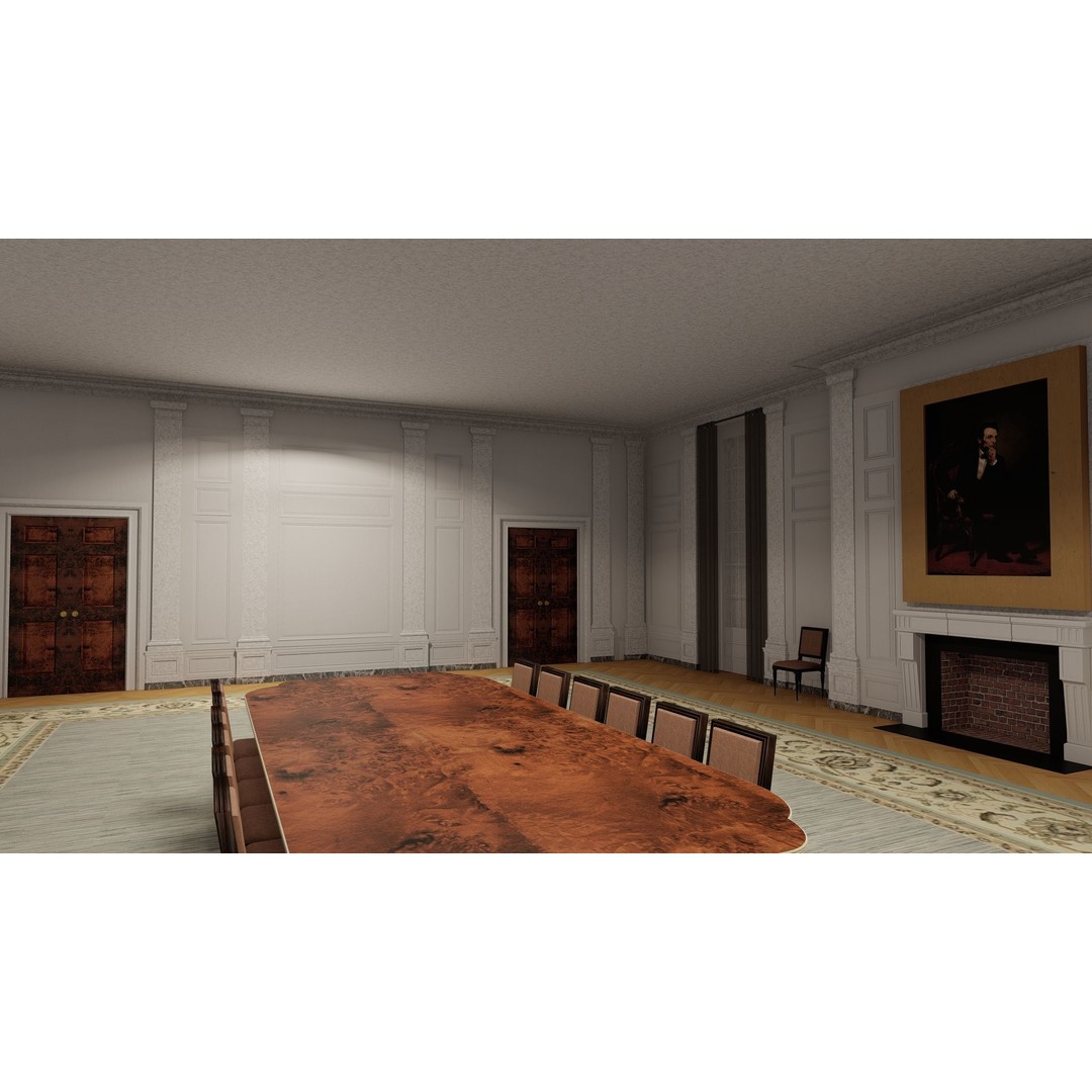 The White House 3D Model – Detailed Architectural Asset, Lumion Ready - View 33