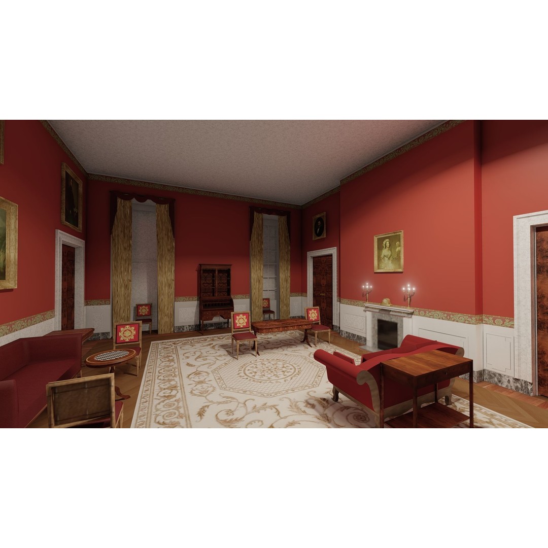 The White House 3D Model – Detailed Architectural Asset, Lumion Ready - View 34
