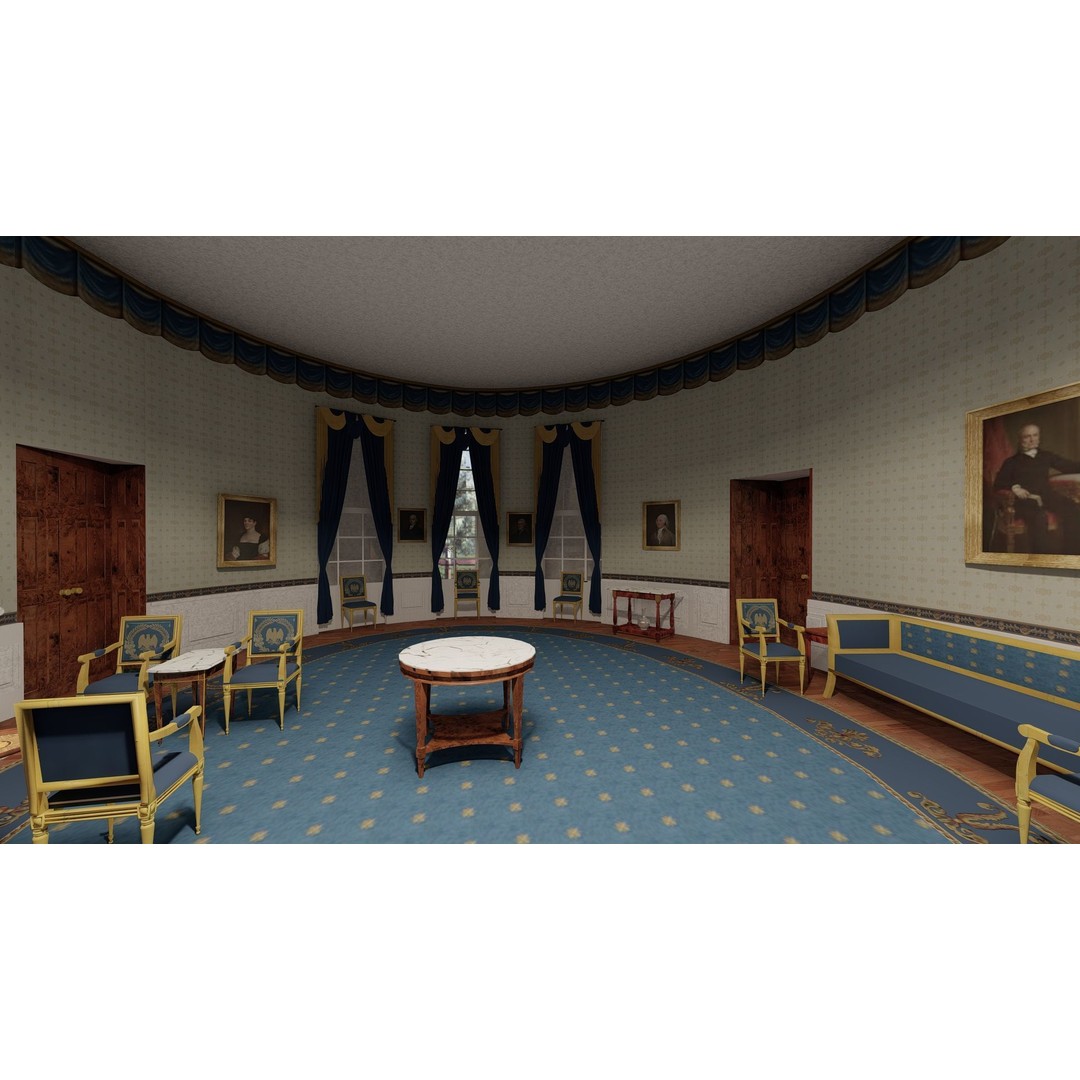 The White House 3D Model – Detailed Architectural Asset, Lumion Ready - View 36