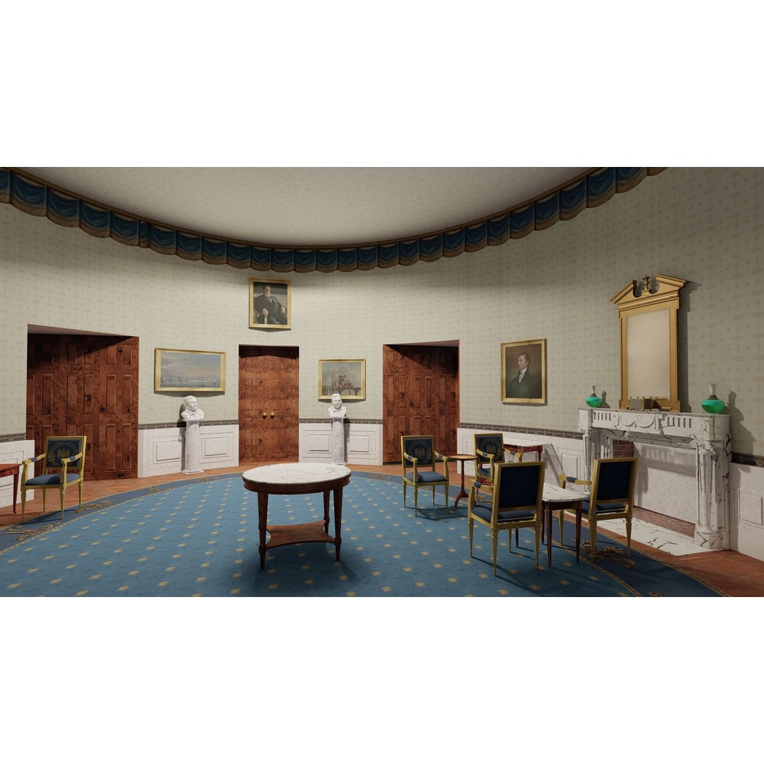The White House 3D Model – Detailed Architectural Asset, Lumion Ready - View 37